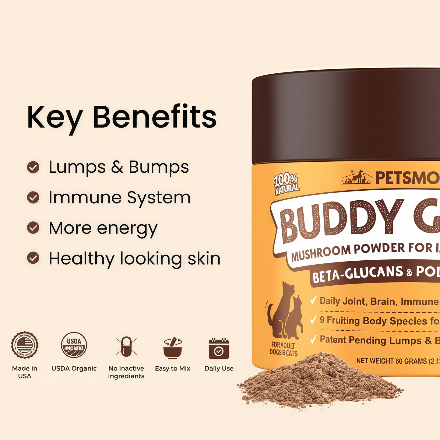PETSMONT BUDDY GUARD: The Supplement For Dogs With Lumps & Bumps